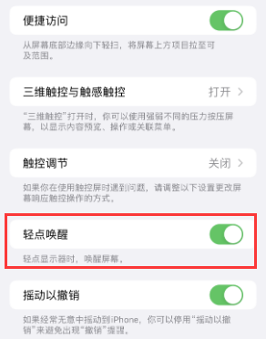 巴马苹果授权维修站分享iPhone轻点无法唤醒怎么办 