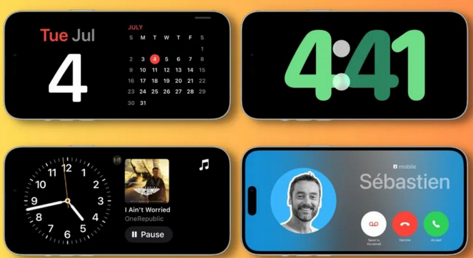 巴马苹果手机维修分享iOS17横屏充电待机显示有什么好处 