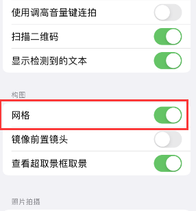 巴马苹果手机维修网点分享iPhone如何开启九宫格构图功能 