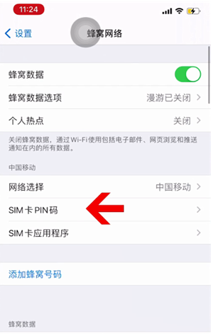 巴马苹果14维修网分享如何给iPhone14的SIM卡设置密码 