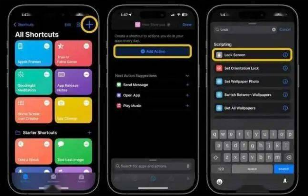巴马苹果14锁屏维修店分享iPhone14升级iOS16.4后如何创建锁屏快捷方式 